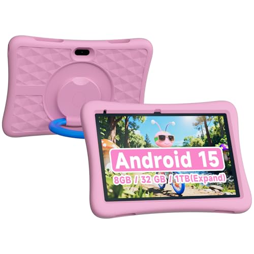 ZZB Kids Tablet 10 Inch, Android 15.0, 8GB (3+5 Extended) RAM 32GB ROM (Expandable to 1TB) Dual...