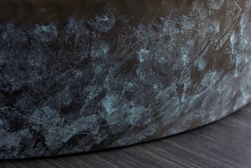 invicta INTERIOR Handgearbeiteter Couchtisch Orient III 60cm Gold mit Patina im Classic Hammerschlag Design – Bild 8