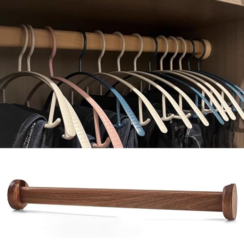Tringle à vêtements en bois pour séparation de pièce et studio