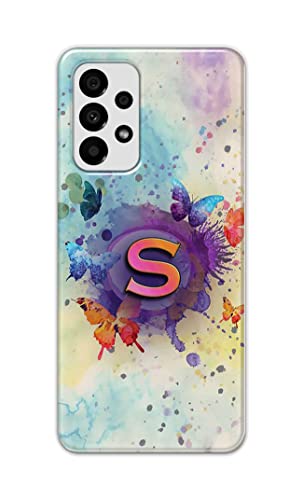 Image of PRINTFIDAA� Printed Hard Back Cover Case for Samsung Galaxy A73 5G Back Cover (Alphabet S) -2808
