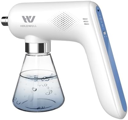 Ozone Disinfectant Fogger Machine, O3 Generator Removable Nozzle Air/Odor Clean, Handheld Cordless Electric Nano Sanitizer Spray Gun for Touchless Sanitization Deodorate (White) image 2