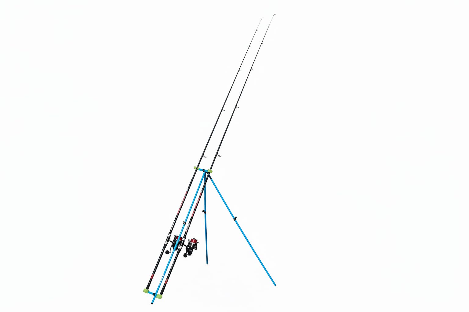 Hunter Pro SEA VENOM 12ft Carbon Beach Caster Rods with VORTECH 8000 Reels, 5ft Adjustable Tripod, Full Surf Casting Kit, 4-8oz Weight