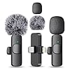 MAYBESTA Wireless Mini Microphone for iPhone, Android Phone - Bluetooth Lavalier Lapel Mic for Audio Video Recording - Clip on Content Creator Microphones for YouTube Tiktok Podcast Vlogging