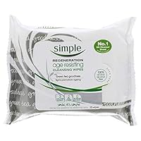 Simple Age Resisting Biodegradable Cleansing Wipes, 25 Wipes