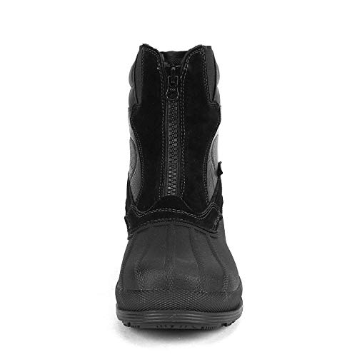 Nortiv 8 Men'S 170410 Black Insulated Waterproof Construction Hiking Winter Snow Boots Size 10.5 M Us thumb #6