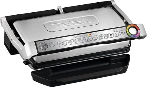 Tefal Optigrill+ XL GC722D16 – Plancha de 2000 W de superfície estriada XL y 9 programas de cocción con indicador de cocción y modo manual y de descongelación Tefal Optigrill+ XL GC722D16 – Plancha de 2000 W de superfície estriada XL y 9 programas de cocción con indicador de cocción y modo manual y de descongelación