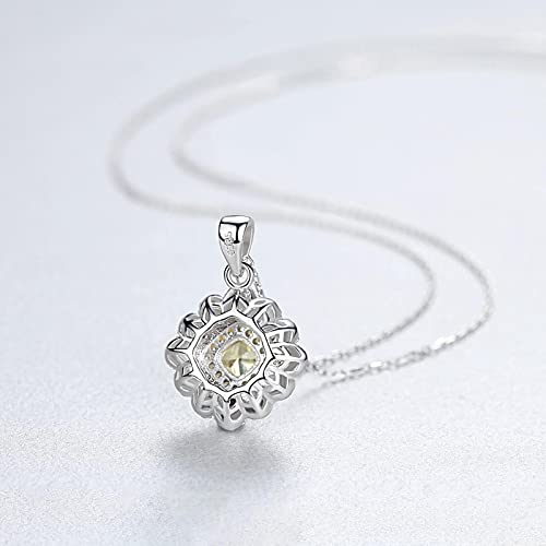 Colliers de pendentif à fleurs citrine pour sublimer un décolleté avec délicatesse