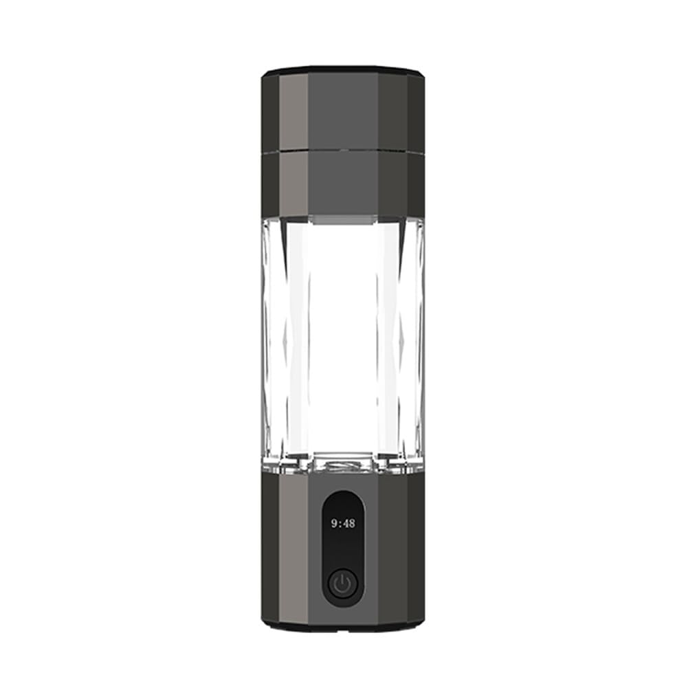 Générateur d'hydrogène d'électrolyse PEM, écran 8000PPB, bouteille d'eau hydrogène rechargeable portable, installation facile, facile à utiliser, noir