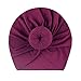 Beau Bowknot Brillant Chapeau De Bébé Mignon Couleur Unie Bébé Filles Garçons Chapeau Turban Doux Nouveau-Né Infant Cap Bonnets Head Wraps De Noël -Style 3 06-One Size