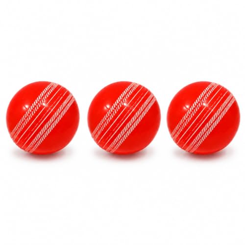 Image of I-10 Rubber Cricket Ball for Practice and Training | Synthetic Rubber Cricket Ball | High Bounce Cricket Practice Ball | Indoor Outdoor Use | Durable Cricket Coaching Ball | 110-120 g | Pack of 3