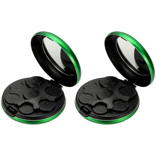 Organisateur de pièces portable en aluminium rigide compact vert x2