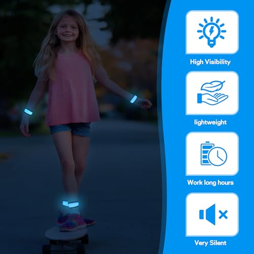 6 Stück LED Armbänder, LED Leuchtarmbänder, grüne LED Armbänder, Kinder grün - Bild 22 von 43