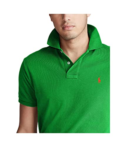 Image of POLO RALPH LAUREN Classic Fit Mesh Polo Shirt Golf Green SM