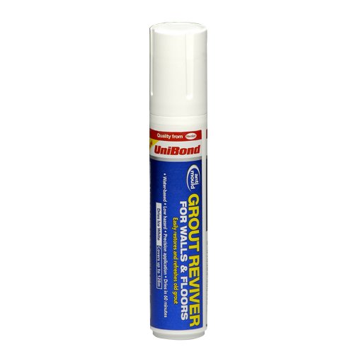 2 X Anti-Mould Grout Reviver for Floors and Walls Pen - 15 ml, Ice White