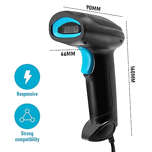 image for Alpen Outdoor Living Adventure Alpen 2D QR Barcode Scanner Wired, Bar 