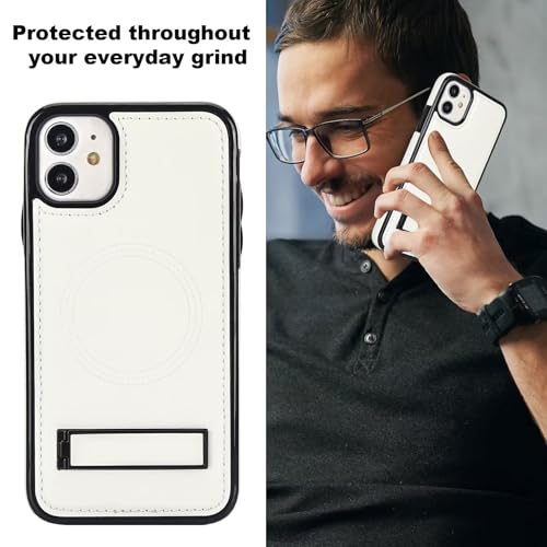 Étui en cuir PU portefeuille rétro antichoc case housse MagSafe