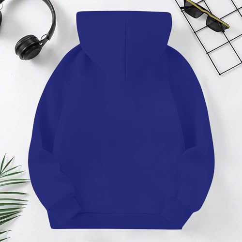 Girls Oversized Hoodies Long Sleeve Fleece Boys Sweater Loose Solid Hoodies Pullover Hooded Neck Top Pocket Fall Shirt3