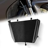 CHIFUN Engine Radiator Compatible with Suzuki GSXR600 GSXR750 GSXR 600 750 K6 K8 K11 2006-2014, Aluminum Motorcycle Engine Cooling Cooler (Black)