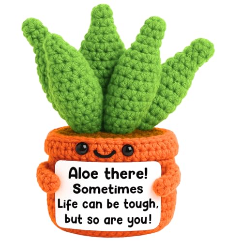 Positive Crochet Aloe Vera Emotional Crochet Plant So are You Mothers Day Birthday Gifts for Women...