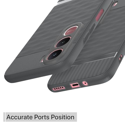 Image of Pikkme Back Cover for Vivo Y31 5G Camera Protection 3D Hexa Cube Design Silicone Protective Bumper Case (Grey)