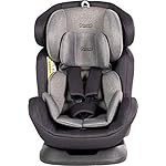 Booboo Fino Kinderautositz und Reboarder für alle Altersklassen - Gruppe 0+/1/2/3 (0-36 Kg) Dark Grey Melange