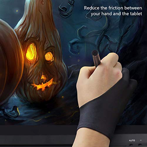 Ezakka Tablet Drawing Glove, Artist Glove For Graphic Tablet Art Creation Pen Display And Ipad Pro Pencil(Blue,Red, Black,Purple) #TOP4
