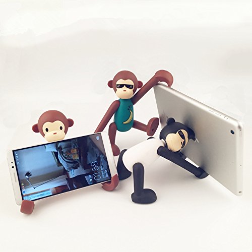 Phone Holder For Desk, Cute Animal Cell Phone Stand Monkey Phone Holder Adjustable Phone Supporter For Iphone, Ipad, Samsung Phone (White) #TOP5