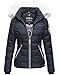 Produktbild Navahoo warme Damen Winter Jacke Stepp Kurzjacke gefüttert B810 [B810-Khing-Navy-Gr.S]
