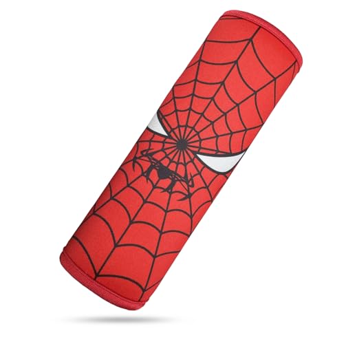 Image of Seat Belt Cover for Kids, Seat Belt Pad for Boys Girls, Car Seat Straps Shoulder Pads for Kids, Kid's Seat Belt Cushion, Shoulder Strap Pad, 1 Piece (Spider Hero)