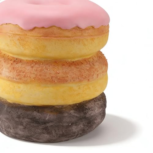 PODSJD Donut Stool Decorative Resin Shoe Changing Stool...