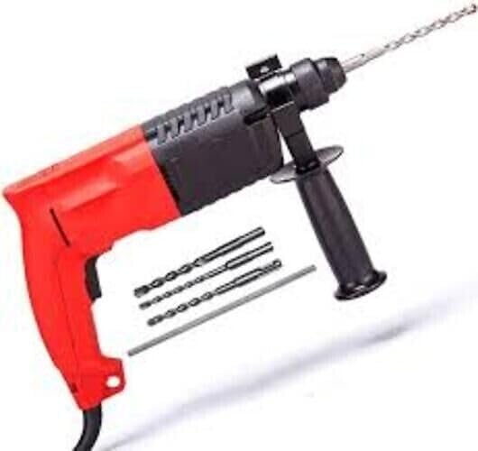 Dynamic Performance: Red & Black Plastic Hammer Rotary Drill Electric Tool (20mm)