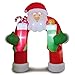 Phoenixreal 11 Foot Christmas Inflatables Santa Archway, Airblown Inflatable Archway with Gift Socks, Lighted for Home Outdoor Yard Lawn Decoration