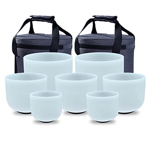 6-12�C���` �N���X�^�� �V���M���O �{�E�� 7�_�Z�b�g - �i�`������ �z���C�g �T�E���h �{�E�� �`���N�� �Z�b�g ���K �ґz & �T�E���h �q�[�����O�p 99.99% �V�R�s���A�N���X�^�� (Color : 432Hz)