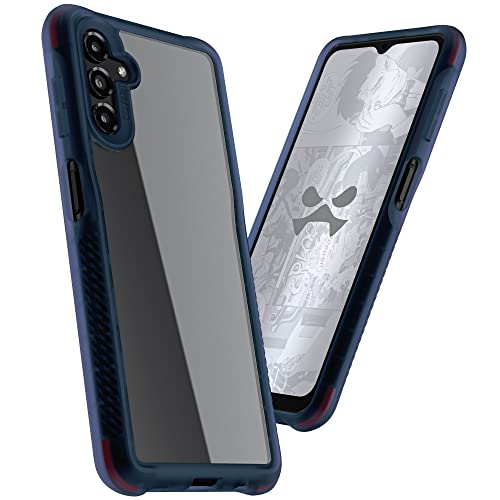 Image of Ghostek COVERT Clear Blue Samsung Galaxy A13 5G Phone Case Shockproof Protective Cover Heavy Duty Protection Shock Absorbent Grip Bumper Designed for 2022 Samsung A13 5G (6.5in) (Blue-Limited Edition)