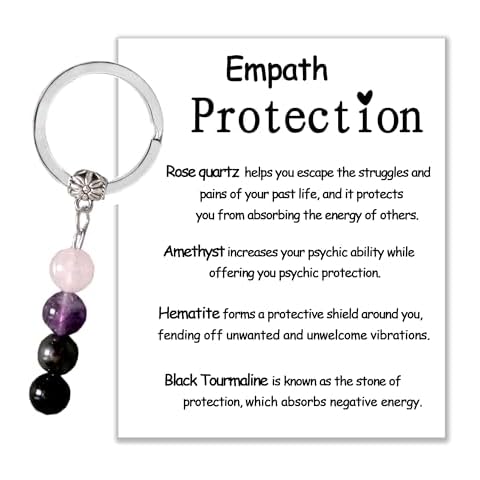 MKISHINE Healing Gemstone Keychain Cover