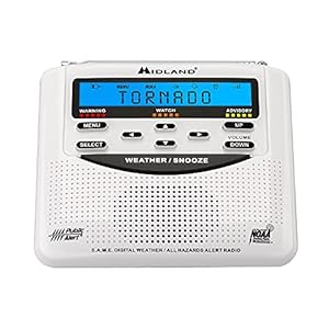 Midland – WR120B/WR120EZ – NOAA Emergency Weather Alert Radio – S.A.M.E. Localized Programming, Trilingual Display, 60…