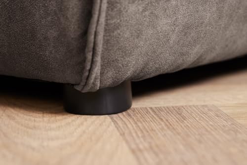 Riess Ambiente Design 3-Sitzer Sofa Bossa NOVA - 260cm - antik dunkelgrau - Microfaser inklusive Kissen 3er Sofa Couch XXL-Sofa XXL-Couch Bigsofa Rundum-Bezug – Bild 8