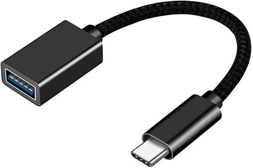 Adaptador USB C a USB, 1 paquete, adaptador de cable USB C a USB3.0, cable USB C macho a hembra OTG, cable de extensión USB a tipo C para puertos