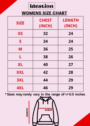Image of Ideation Women's Cotton Full Zipper Sweatshirt Hoodies with Kangaroo Pocket