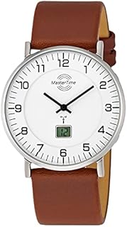 Master Time Funk Quarz Herren Uhr Analog-Digital mit Leder Armband MTGS-10561-12L