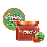 Facial Scrub Watermelon Shea Sugar Scrub Ultra Hydrating and Exfoliating for Nourishing Essential Body Care Improves Acne Scars, Blackheads, Pore Size, and Skin Texture