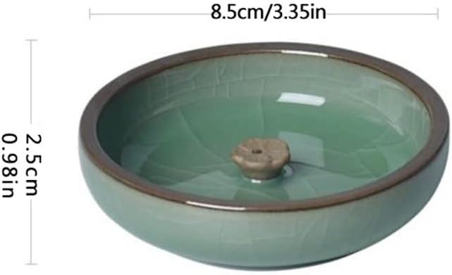 Incense Holder Incense Burner Incense Waterfall Plum Blossom Celadon Incense Stick Sandalwood Incense Incense Plate for Buddha Utensils Home Indoor Incense Insert Creative Decoration Backflow Incense