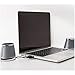 immagine 6AmazonBasics - Altoparlanti per computer, alimentazione USB, con suono dinamico, Argento, confezione da 4