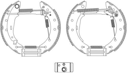 Textar Shoe Kit Pro Brake Shoe Set, 84048006