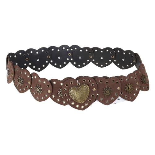 Ceinture de taille style occidental marron pour sublimer vos manteaux et chemises