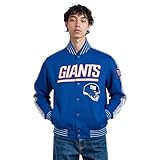 Pro Standard Mens NFL New York Giants Pro Game Day Jacket Dodger Blue/Silver/White M