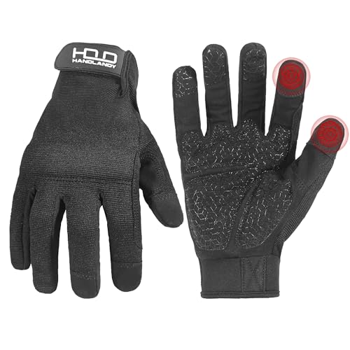 HANDLANDY Work Gloves for Men & Women, Utility...