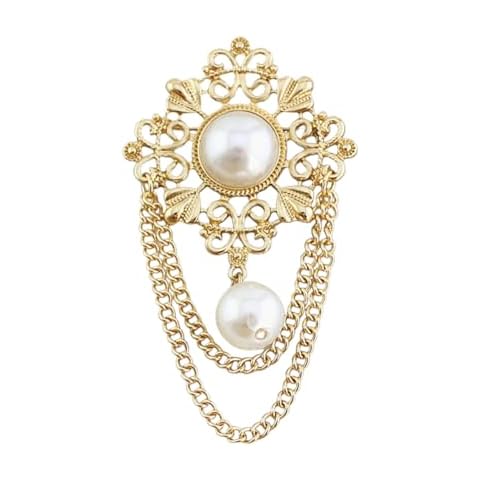 NewZenro Vintage Pearl Brooch Cover