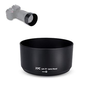 JJC Lens Hood Shade for Nikon AF-P DX NIKKOR 70-300mm f/4.5-6.3G ED VR & Nikon AF-P DX NIKKOR 70-300mm f/4.5-6.3G ED Replaces Nikon HB-77 Hood -Black