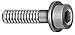 M8-1.25 x 30mm Furnace Black 12.9 Alloy Steel Flange Head Cap Screw, 5 pk.